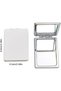 Pocket Mirror Rectangular Small Double-Sided Foldable Handheld for Travel (White-Rectangular) - 7
