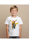 Charisma Pikachu Printed Crew Neck Unisex T-Shirt/T-Shirt (One Piece Price.) - 3