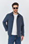 Men's Petrol Cotton Safari Summer Coat - 2