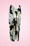 Black and White Marbling Patterned Long Pareo Satin Women's Beach Dress New Season - 2