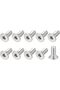 METALLIXITY Flat Head Countersunk Machine Screws, (M3x8mm) 80Pcs, 304 Stainless Steel Socket Head Ca