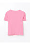 Crew Neck Girl's Crop T-Shirt