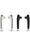 Window Handle 2PCS Universal Black Aluminum Alloy Window Door Handle Right Left Replacement Hardware - 5