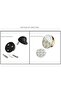 jianxin Door Stopper (2 Pack) Stainless Steel Floor Mounted Door Stop, Can be Drilled or Drill-Free - 4