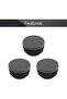 MroMax 50Pcs 0.87" OD Plastic Round Plugs Black Tubing End Cap Inserts for Metal Tubing and Fences P - 6