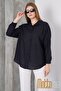 Women's Oversize Flared Linen Shirt – Summer, Single Pocket, Comfortable and Stylish Design - 4