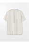 Regular Fit Short Sleeve Striped Men's Shirt - 6