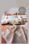 Babil 100% Cotton Natural Double Duvet Cover Muslin Pique Set 7 Pieces - 6
