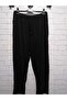Black, Thin, Summer, Viscose Cotton High Waist, 2 Pocket Trousers - 3