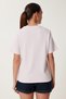 Heart Embroidered Cotton Knitted T-Shirt Pudra Lus0145 - 6
