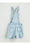 Lcw Kids Square Collar Girl's Jean Salopet (S5) - 3