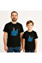 Father and Boy Printed Crew Neck Tshirt for Men, Women and Boys