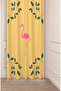 Pink Flamingo Leaf Bohemian Patterned Digital Printed Special Design (Single Wing) Modern Stylish Background Curtain