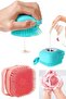 Silicone Peeling Shower Brush with Shampoo & Shower Gel Tank - 2