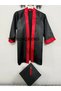 11-13 Years Old Secondary School Yal Group Kep Cübbe Black Red Graduation Suit Set of Two - 5