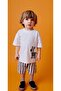 Men's Zebra Patterned Top and Bottom Set