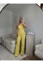 One Shoulder Crop and Pants Seersucker Set - 2