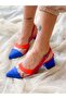 Color Fusia Multicolor Heel Sandals with Transparent Detail - 7