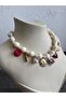 Stone Look Charm Necklace - 2