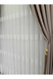 Tulle Curtain Embroidered Fabric Patterned 1/3 Pleated Tubular Pleat Wrinkle-Free No Ironing Required - 3