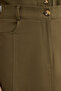 Khaki Cotton Gabardine Mini Godeli Flared Skirt Twoss25Et00192 - 4