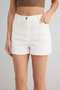 Beyaz Pamuklu Gabardin Mini Şort & Bermuda TWOSS25SR00210 - 6