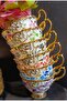 K.Çi̇çek Porcelain Hand Decorated Painting Cup Set - 2