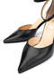 Women's Genuine Leather Black Heeled Shoes - 4