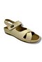 Carlaverde 5955-25 leather anatomical cross strap women's sandal