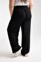 Women's Plus Size Elastic Waist Twist Palazzo Trousers - 6