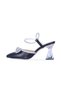 By1 Moonlight Black Skin 7cm Women's Heeled Shoes - 2