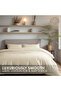 3-Piece Duvet Cover Set, 100% Cotton Luxury Sateen, Cream - 2