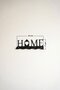 Home Written Metal Key Hanger Metal Keychain Decorative Key Hanger Black 23 cm X 7 cm