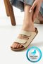 Charlie Double Velcro Double Banded Soft Comfortable Sole Anatomical Daily Banded Women's Slippers