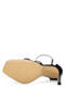 Women's Genuine Leather Black Leather Heeled Shoes - 4