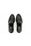 Genuine Leather Black Classic Leather Men's Shoes with Buckle Detail - K0044 - 6
