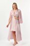 Women's Cape Sleeve Nightgown Dressing Gown Set Relaxed Long Sleeve V-Neck - 3