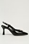 Black Women's Heeled Shoes Pc-54707