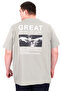 Mode XL Large Size Men's T-Shirt Crew Neck Great U25024 Çağla - 2