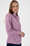 Women's Violet Long Sleeve Basic Shirt 50307726 -Vr037 - 4