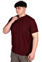 Mode XL Large Size Men's Judge Collar T-Shirt Waffle U20036 Maroon - 2