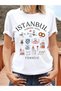 Unisex Istanbul Europe Asia Printed 100% Cotton Oversize T-Shirt