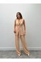 Women's Mila Belted Vest Palazzo Trousers Yavruağzı Set