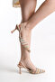 Quilena Colorful Straw Women's Stylish Daily Thin Heel Open Back Shoes - 2