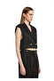 Black Linen Vest - 3