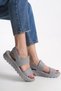 Avkiasha Women's Sandals 001230   Gray - 5