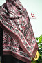 شال قطن منقوش عرقيًا – 70x190 سم - 3