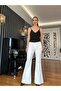 White Flare Pants - 6