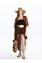 Glittery Women's Pareo with Elastic Waist (S4) - 2
