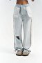 Remain Light Blue Reverse Jean Trousers - 3